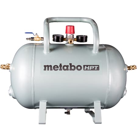 Metabo Hpt 10 Gallon ASME Certified Reserve Tank w/ Fittings and Regulator UA3810ABM